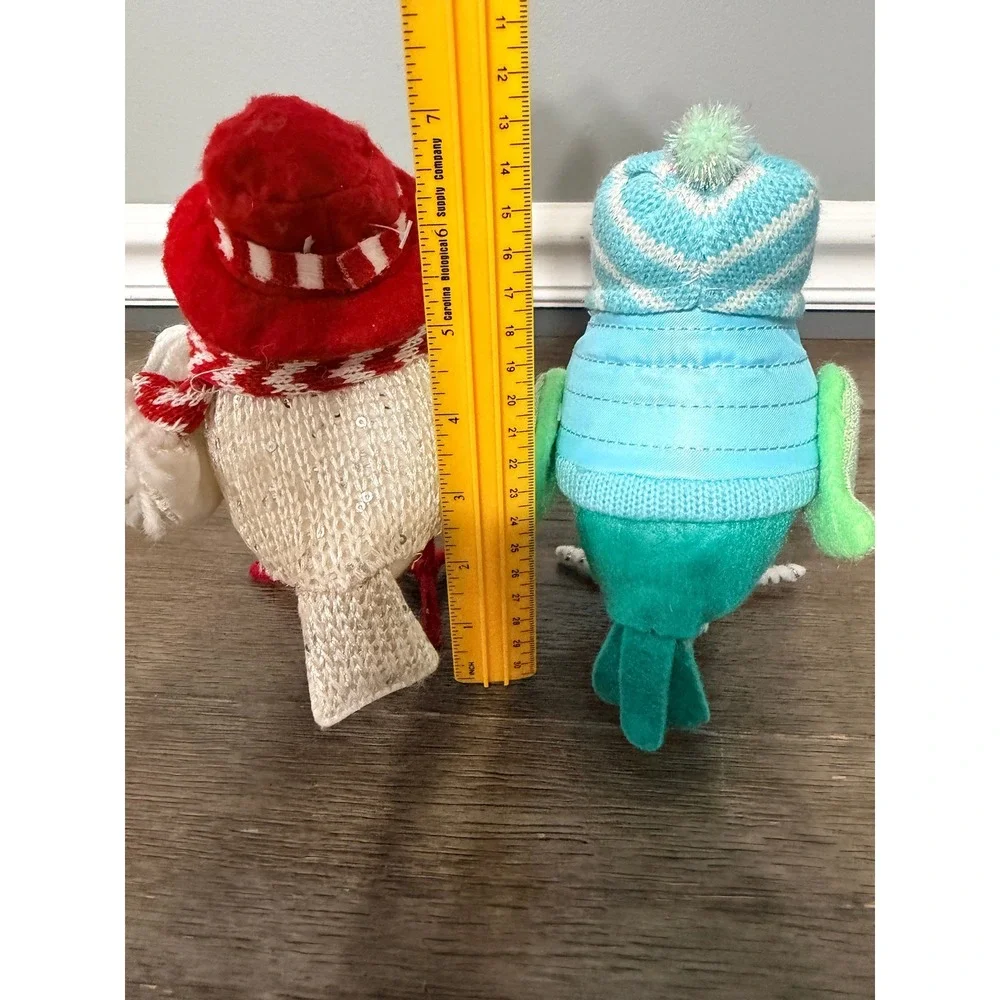 Target Wondershop 2018 Winter Fabric Bird Figurines‎
